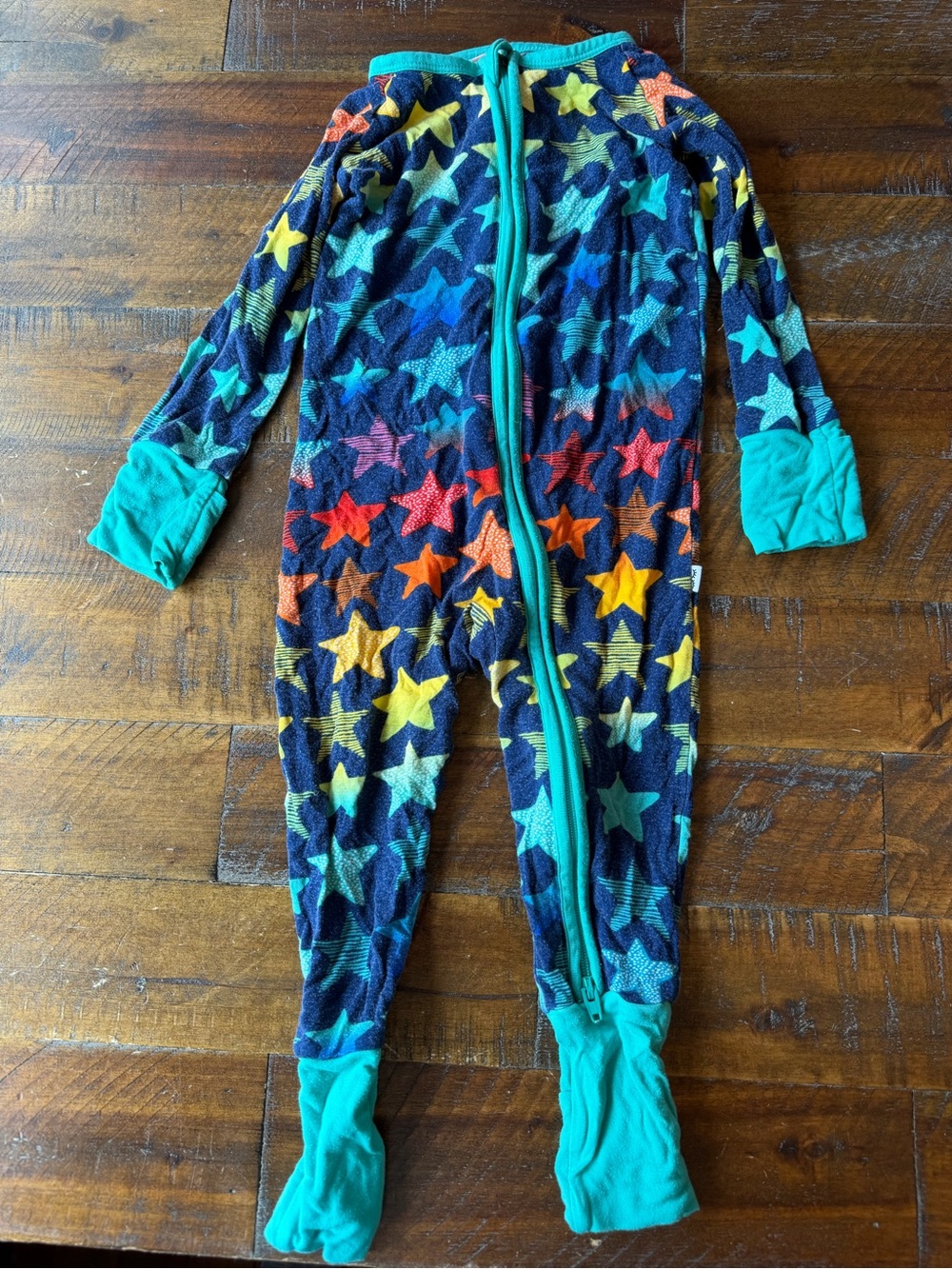 Kids Star-Print One-Piece Pajamas in Multicolor 6-12m